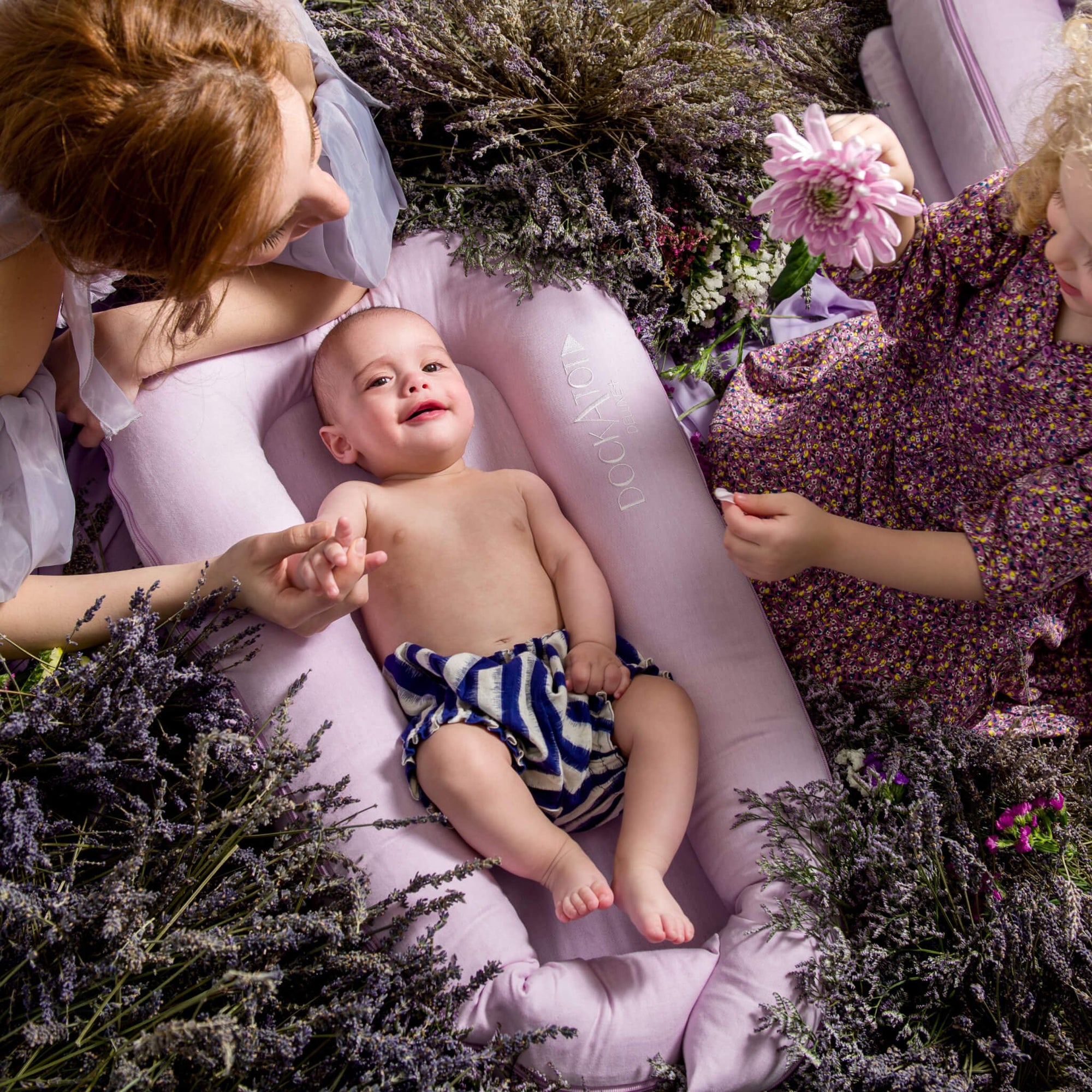 Deluxe+ Dock Spare Cover - Lovely Lilac Chambray