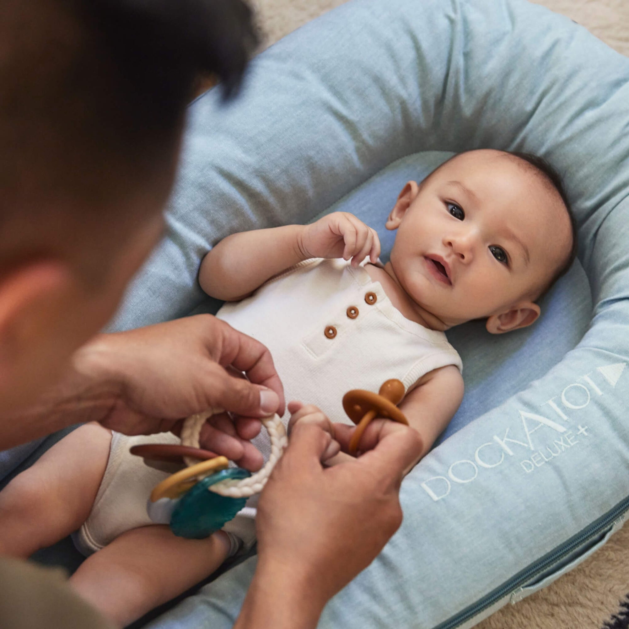 Deluxe+ Dock Spare Cover - Marine Chambray