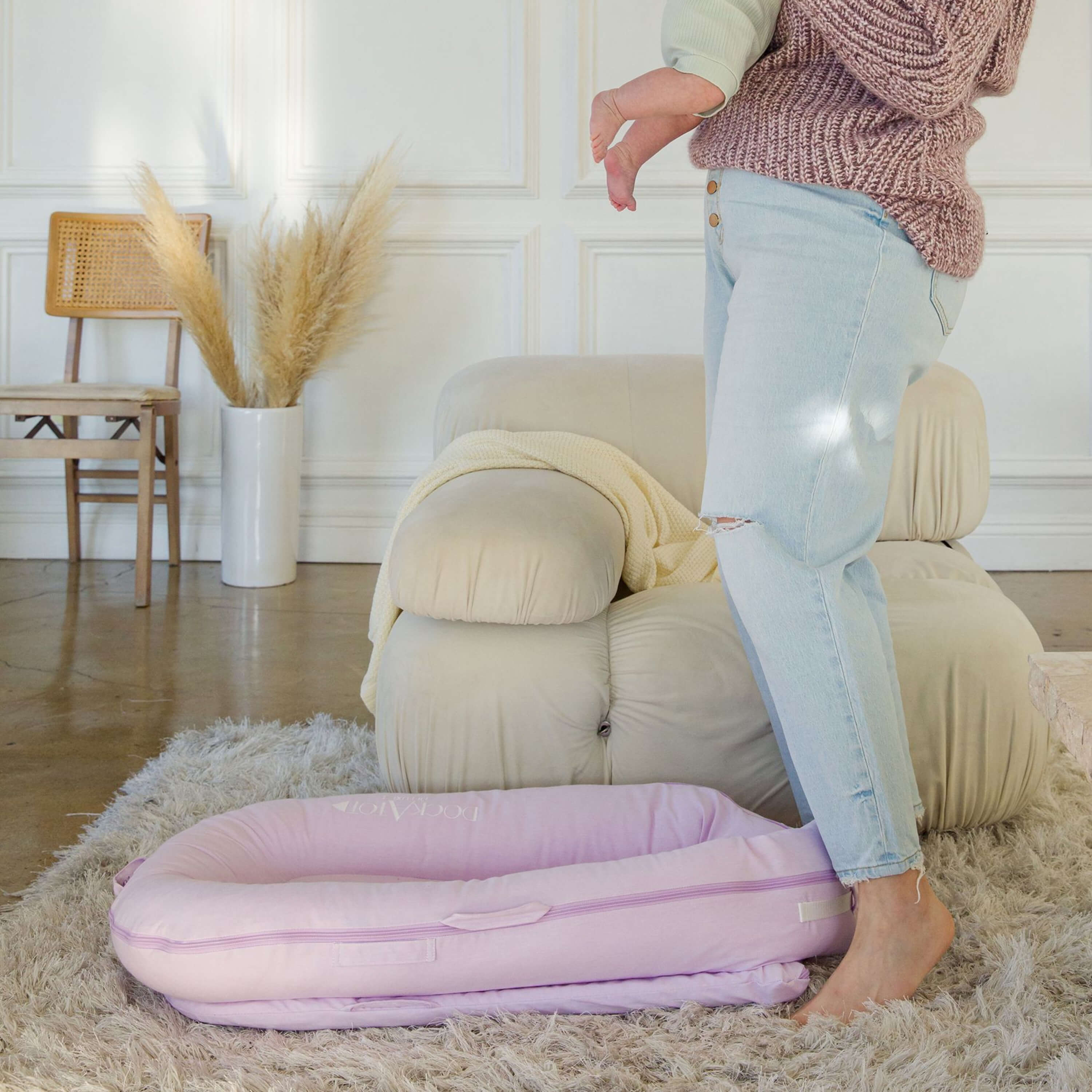 Deluxe+ Dock - Lovely Lilac Chambray – DockATot EU