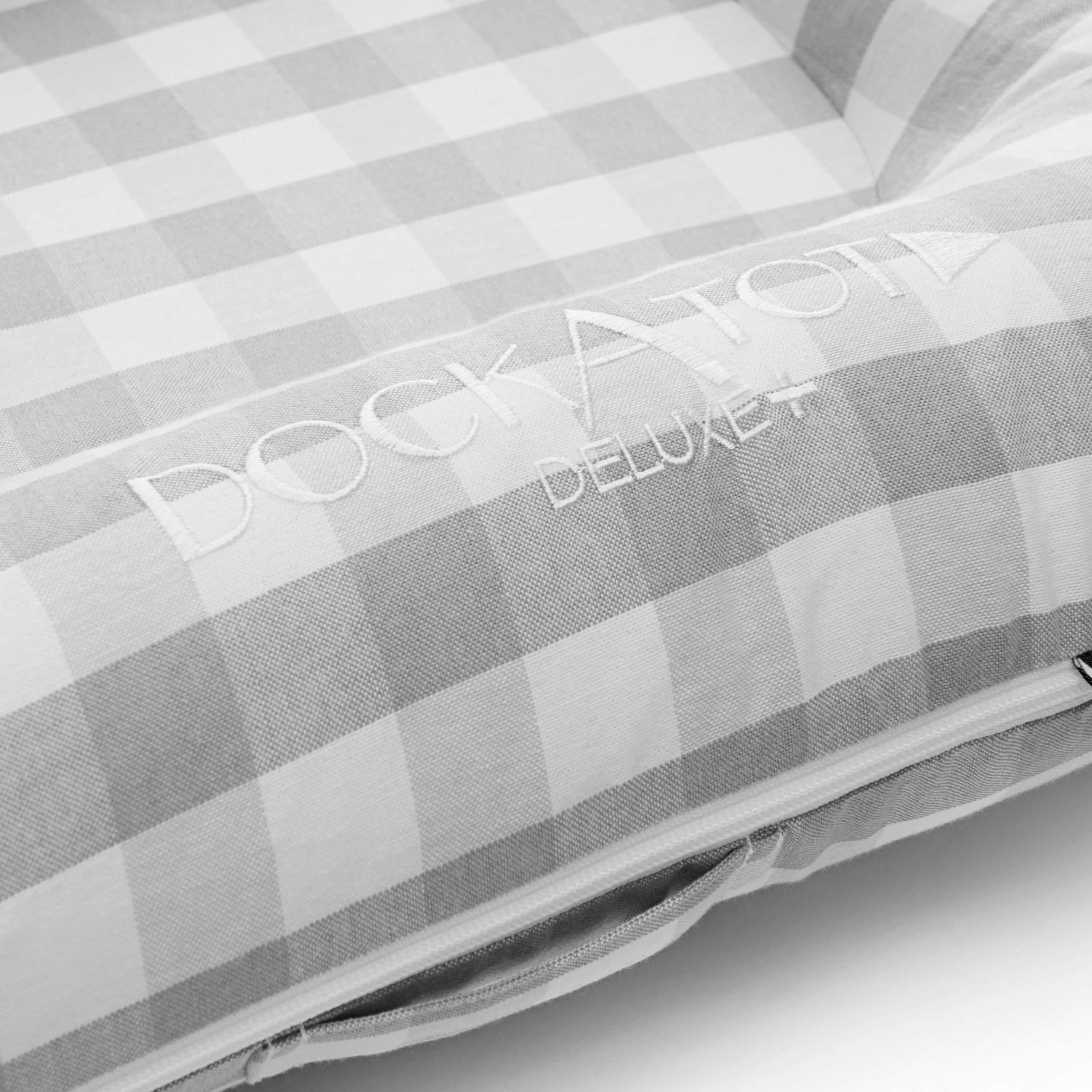 Spare Cover (Deluxe+) - Stone Gingham – DockATot EU