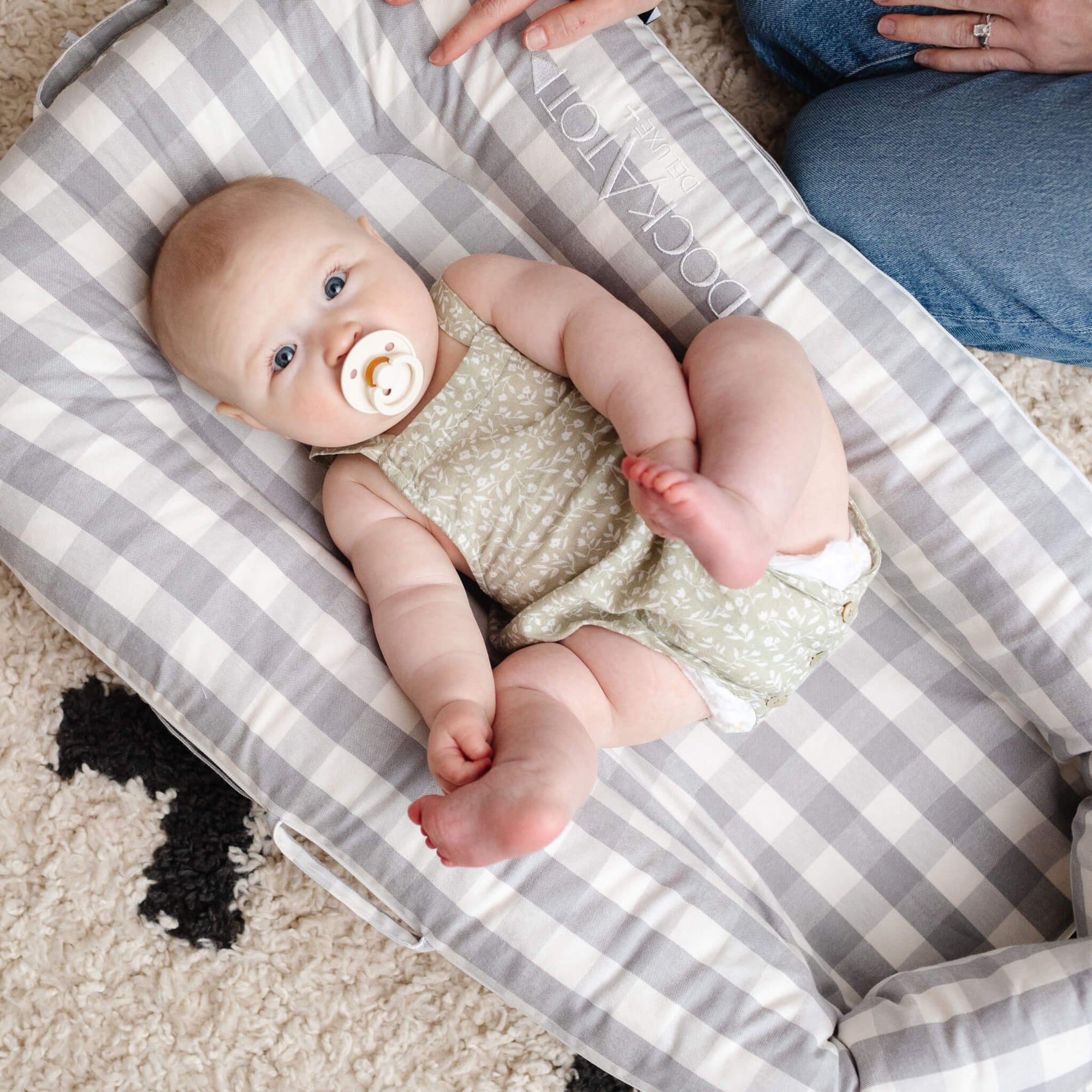 Deluxe+ Dock Spare Cover - Stone Gingham